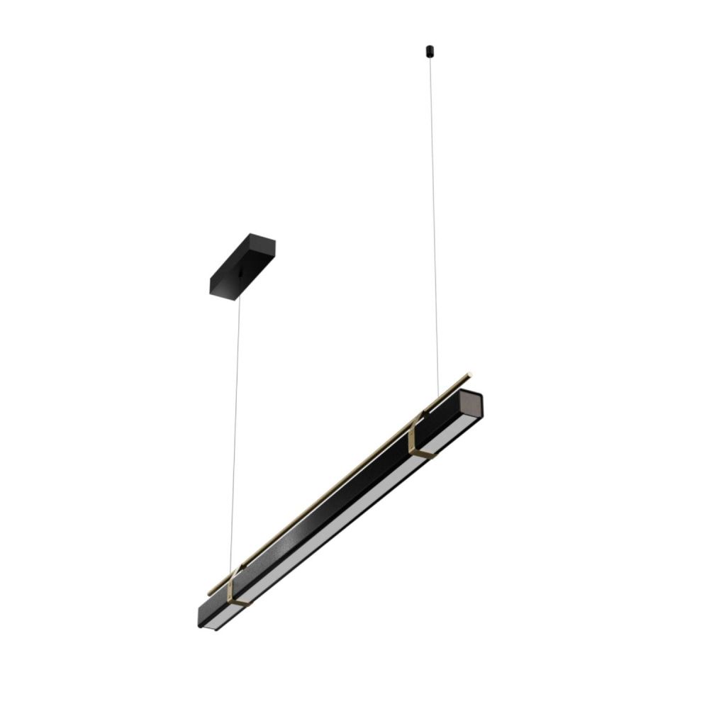 Светильник подвесной 120*13,5-200 см, 1*LED*38W, 3000-6000K, Lightera Omolon LE108L-120B WIFI, золотой