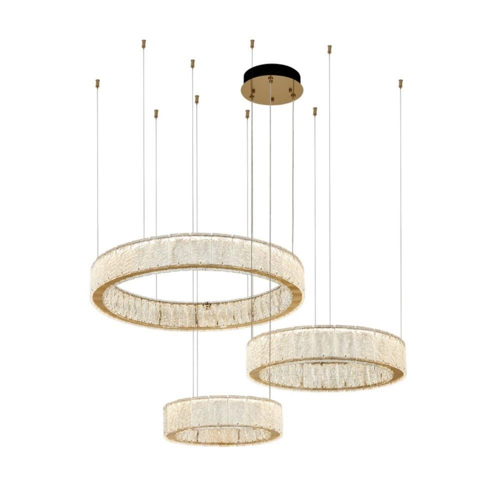 Люстра подвесная 132 см, 105W, 3000K, Aployt Arianna APL.793.03.105, латунь