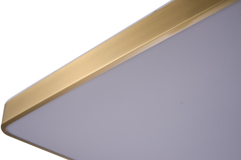 Накладной светильник 50*50*4 см, LED, 72W, 4000K Zortes Monna ZRS.1209.05, латунный