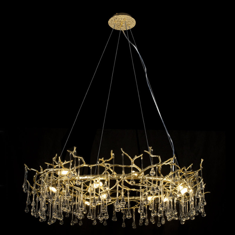 Подвесная люстра 100 см, 10*G9 золото Loft It Bijout 10068/1000 GD