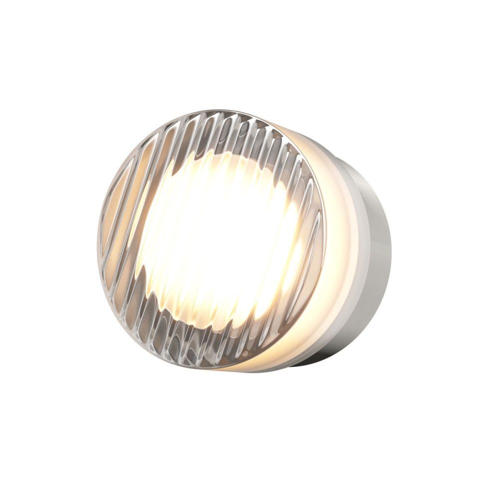 Настенный светильник 12.5 см, 6W, 2700-4000K, Maytoni Olo MOD493WL-L6PTK1, платина