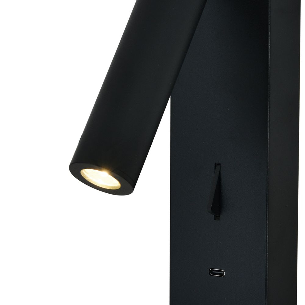 Бра 3*18 см, *LED*3W, 3000K, Mantra Tarifa MAN8985, черный