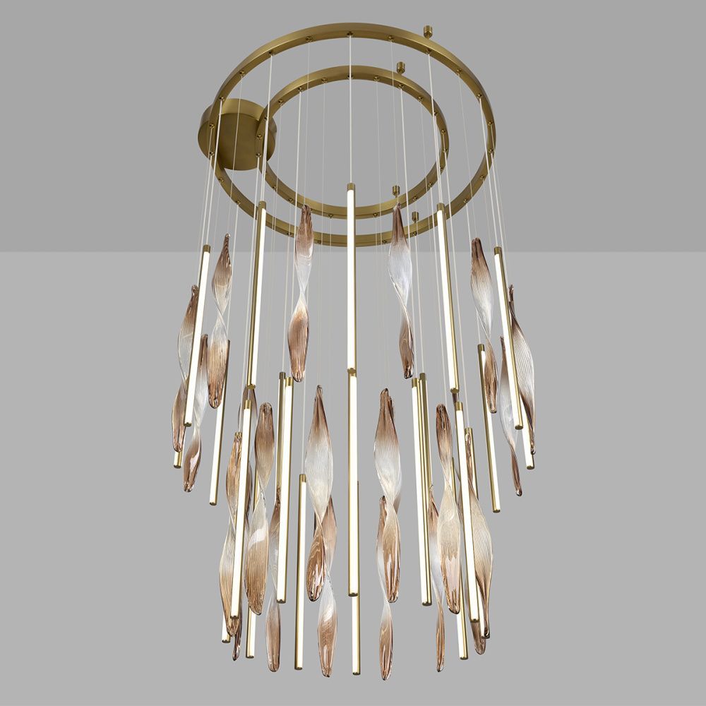 Светильник 76 см, 150W, 3500K, Odeon Light 5468/150L, латунь