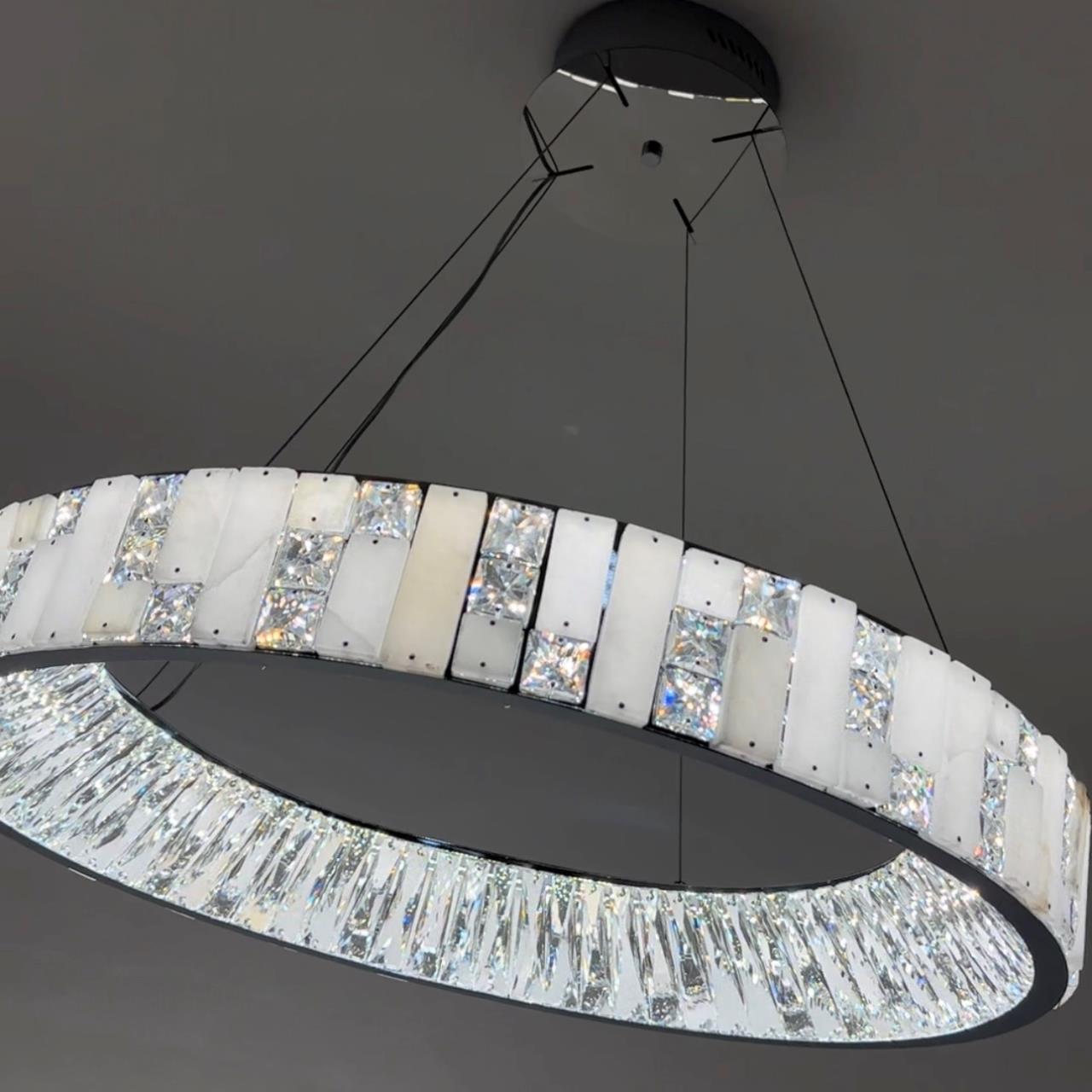 Подвесная люстра 80x80x40см, LED, 93Вт, 3000 / 5500K, Modelux ML.6988.800P CR Хром