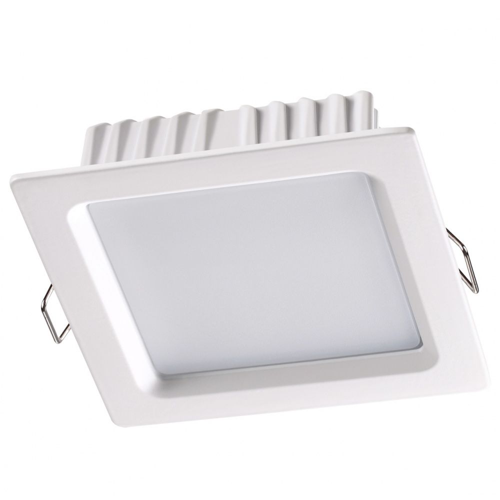 Светильник 12/10 см, 12W, 4100К, IP20, 960 Lm Novotech Luna 358033, белый, дневной свет
