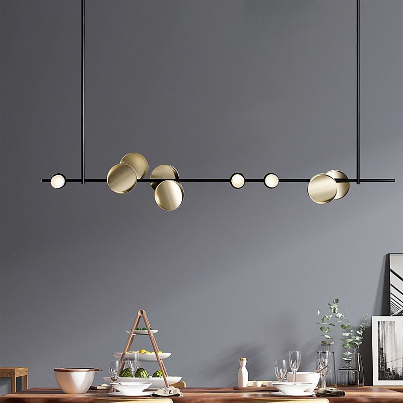 Светильник подвесной 120*62-62 см, 12*LED*20W, 3000-6000K, Lightera Ontario LE115L-12B, Черный