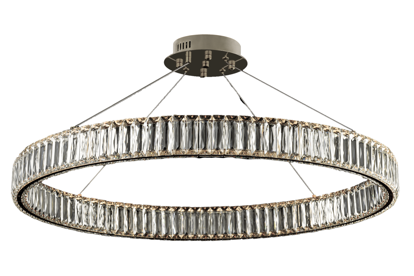 Люстра подвесная *80* см, Led лента*LED*70W, 3000/6000K, Dio D`arte Caneva Caneva L 1.5.80.100 N, Никель