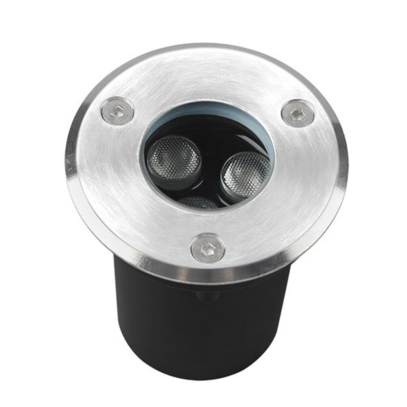 Встраиваемый светильник 6,5*7,5 см, 1*LED*3W 4200K Arte Lamp Piazza A6103IN-1SS матовое серебро