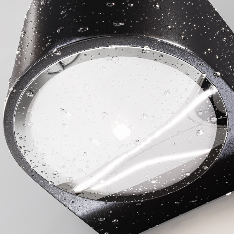 Светильник настенный 11*10*6,8 см, LED, 10W, 3000К, Maytoni BLOW O435WL-L10GF3K серый