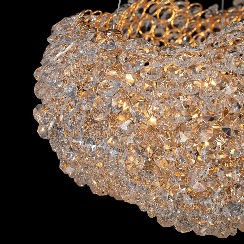 Подвесная люстра 65 см, Citilux Cloudy CL323262, золото