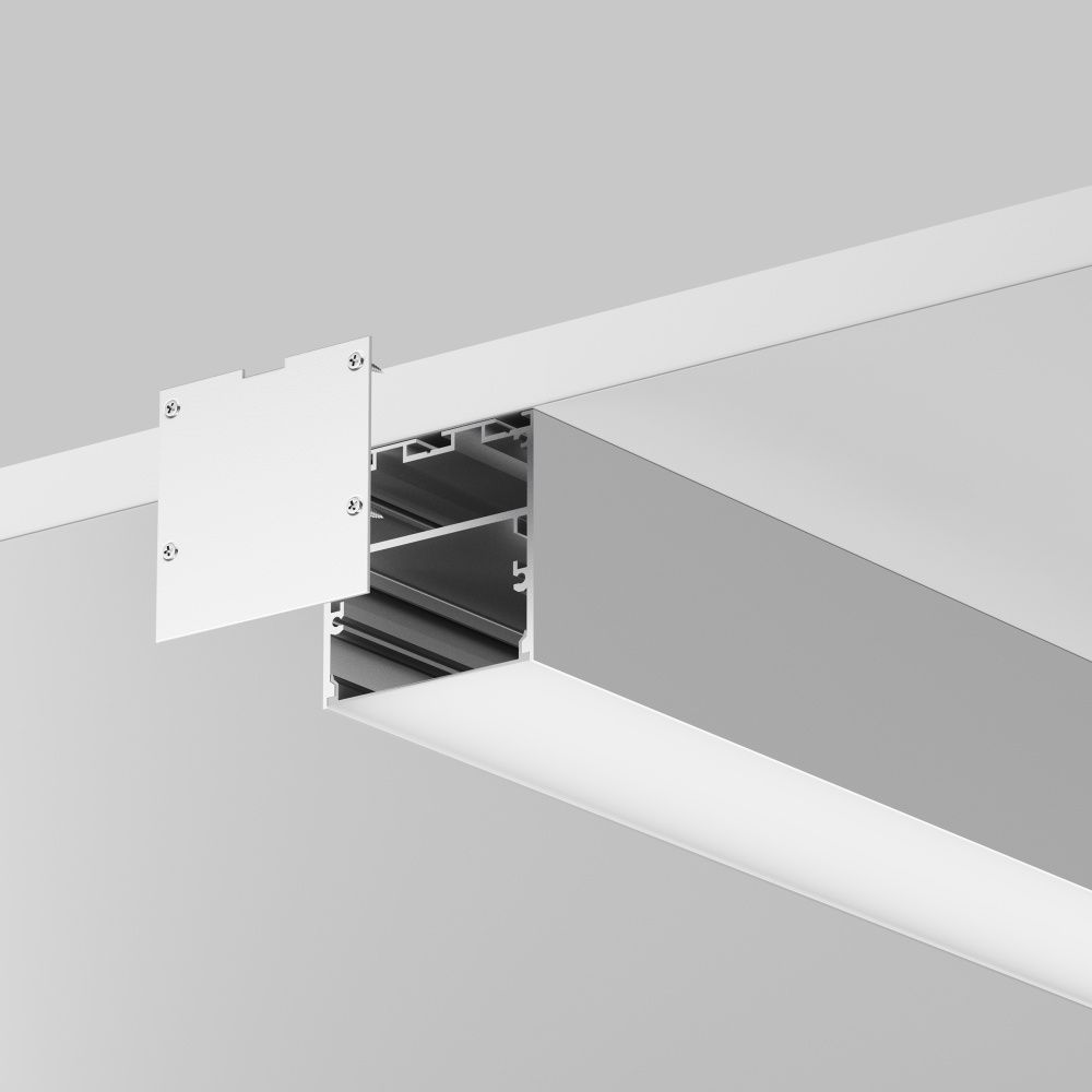 Алюминиевый профиль накладной-подвесной 50x50 (Серебро, 3 м), ALM-5050T-S-3M 633007, 300*5*5 см, Maytoni  633007, Серебро