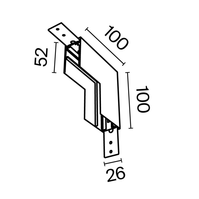 Коннектор внутренний Exility накладной белый 10*10*2,58 см, LED*W TRA034ICL-41W Maytoni, Белый