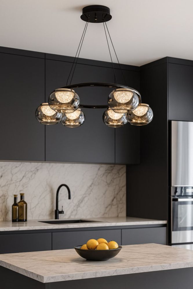 Подвесной светильник 67*67*170 см, LED 31W, 3000 / 6000K, Черный MODESTYLE MS.2316.650