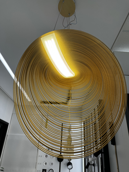 Светильник подвесной 60*200 см, LED 24W, 3000K, 8 м2 Wertmark Marta WE528.02.713, натуральный