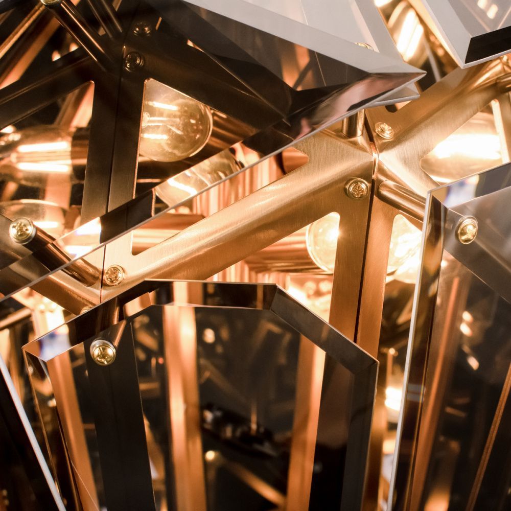 Подвесной светильник 47 см, Loft IT Shard 10432 Smoke, бронза