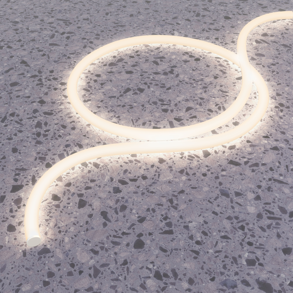 Гибкий неон Nemo D25 24V 14,4W/м 4000К IP65 5м, 500*3*3 см, Maytoni Круглый 360° Led Strip 20302, Белый