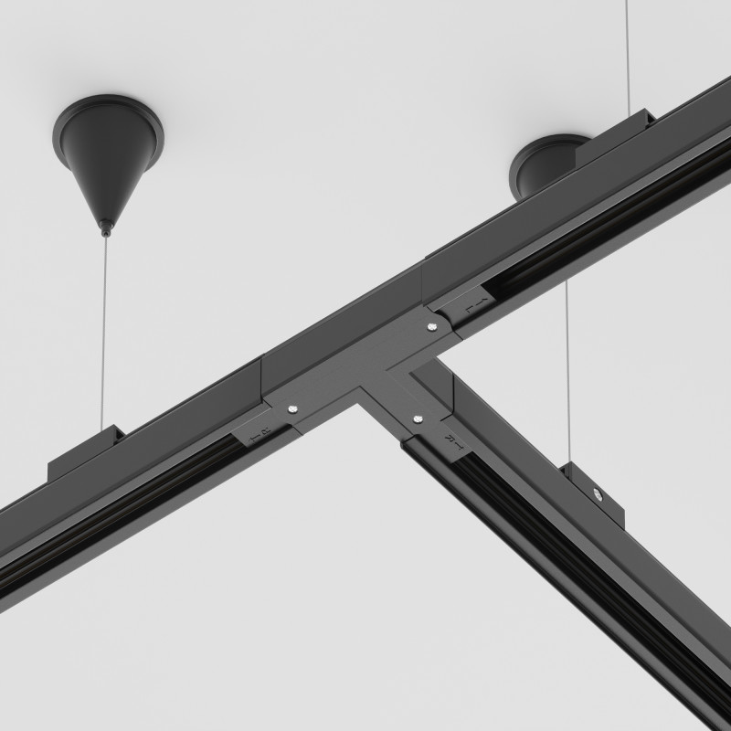 Коннектор для шинопровода Maytoni 3 phase track system TRA005CT-31B-R, черный