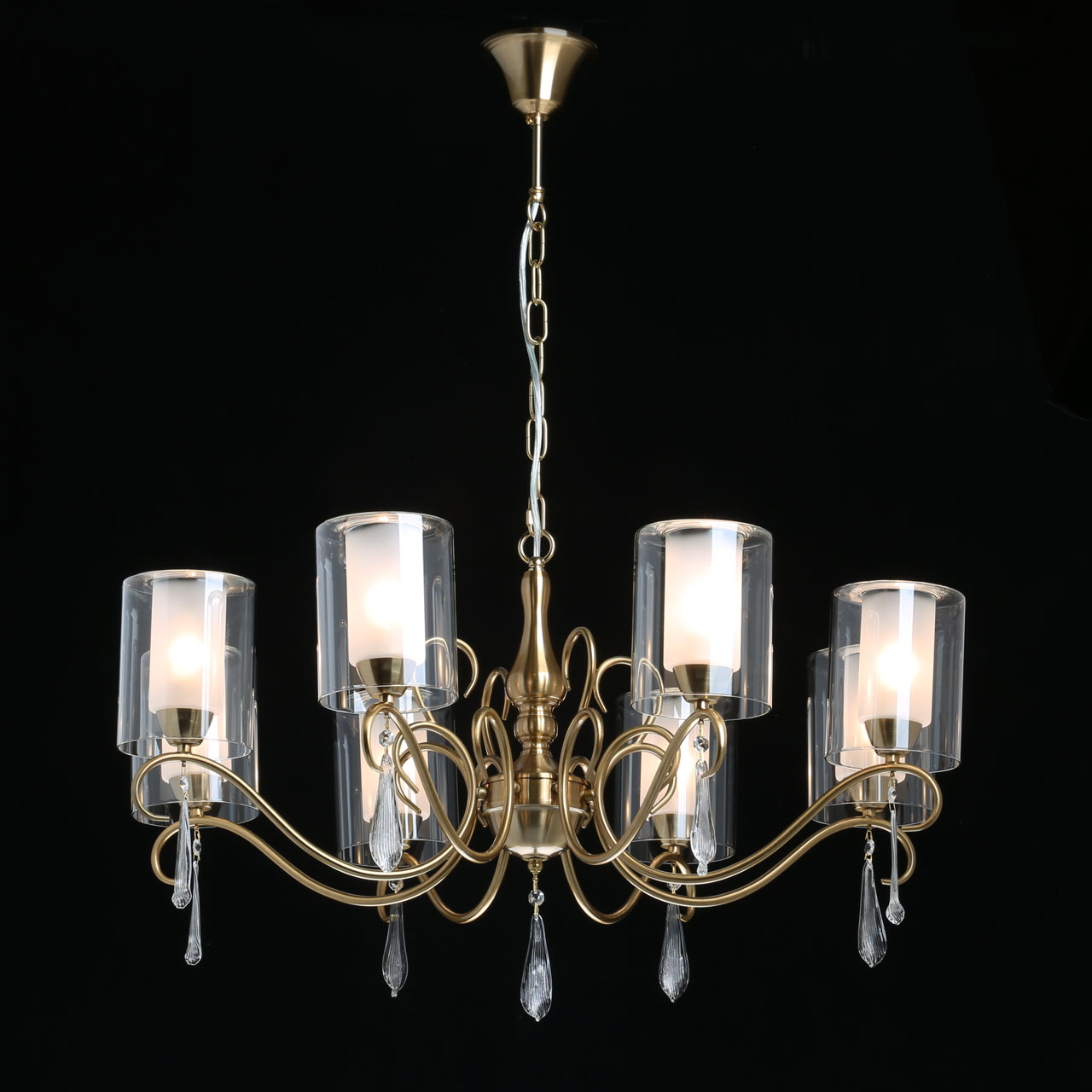 Люстра 80*94 см, 8*E14 бронза MW-Light Эллегия 303012708