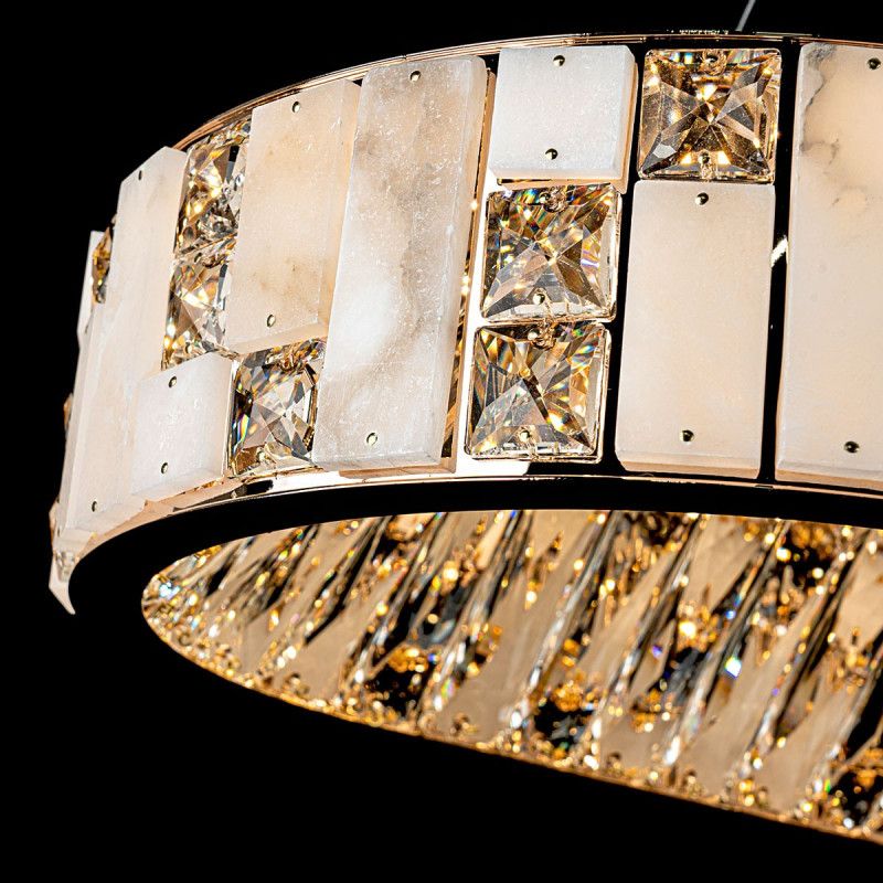 Подвесная люстра 99 см, 84W, 3000-6000K, MODELUX premium ML.6988.1000P GD, золото