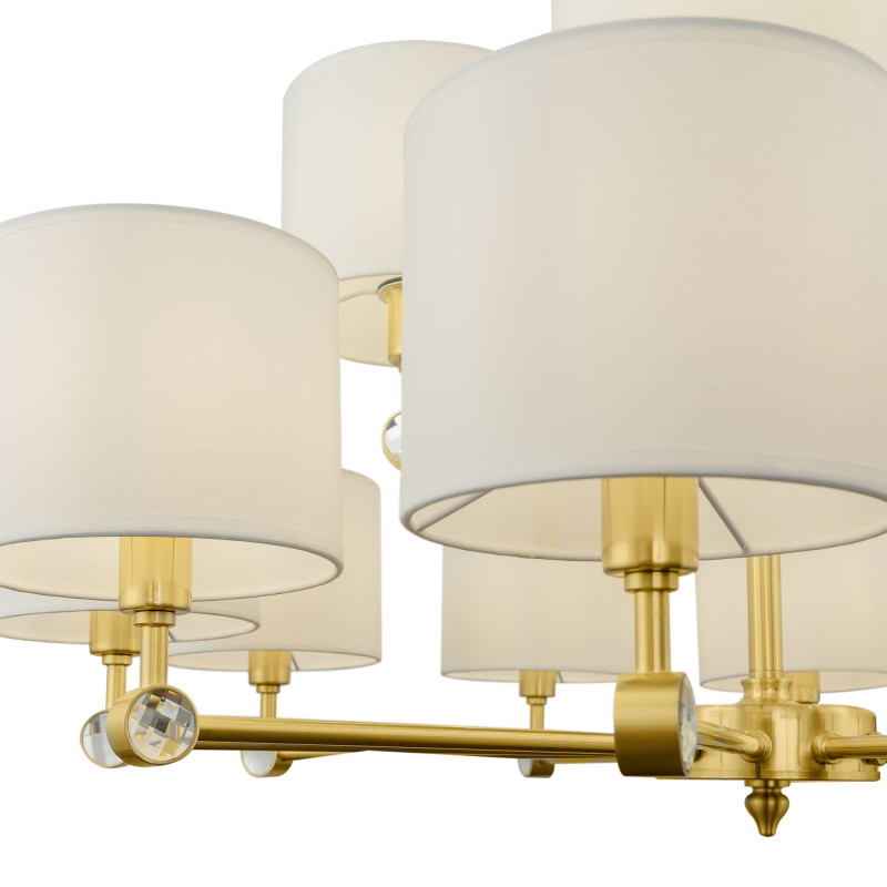 Подвесная люстра Maytoni Alloro MOD088PL-15BS, диаметр 90 см, латунь