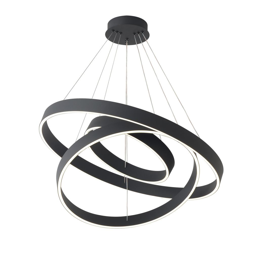 Люстра *40*5-155 см, *LED*158W, 3000-6000K, Crystal Lux Tron TRON SP158W LED BLACK, Черный