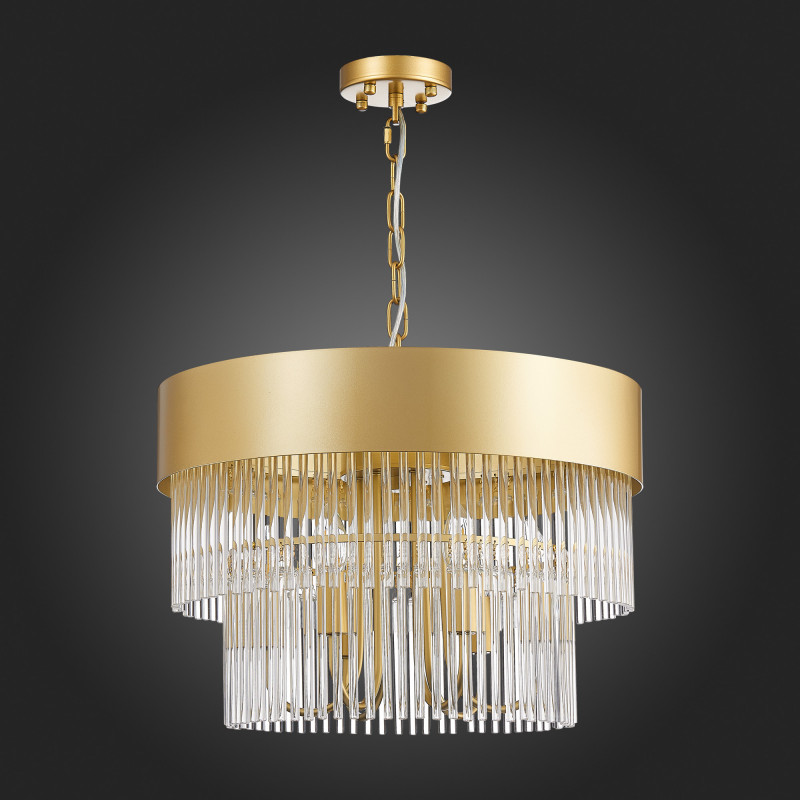 Люстра подвесная 50 см, 240W, ST LUCE CONTATTO SL1225.203.06 Золотистый