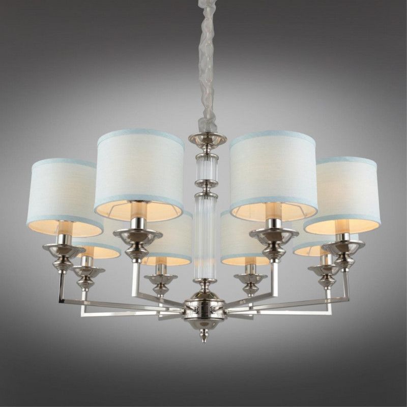 Подвесная люстра 80*70-140 см, 8*E14, 40W, Aployt Malwa APL.712.03.08, хром
