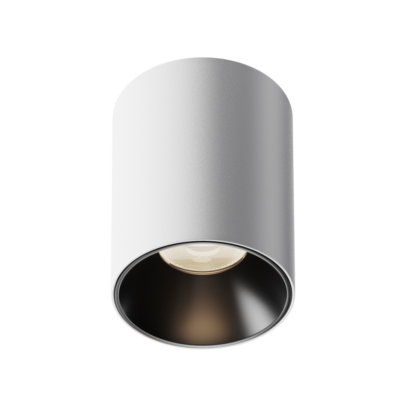 Накладной светильник 7,5*7,5*9 см,  LED, 12W, 4000К, Maytoni Technical Alfa LED C064CL-12W4K-RD-WB белый