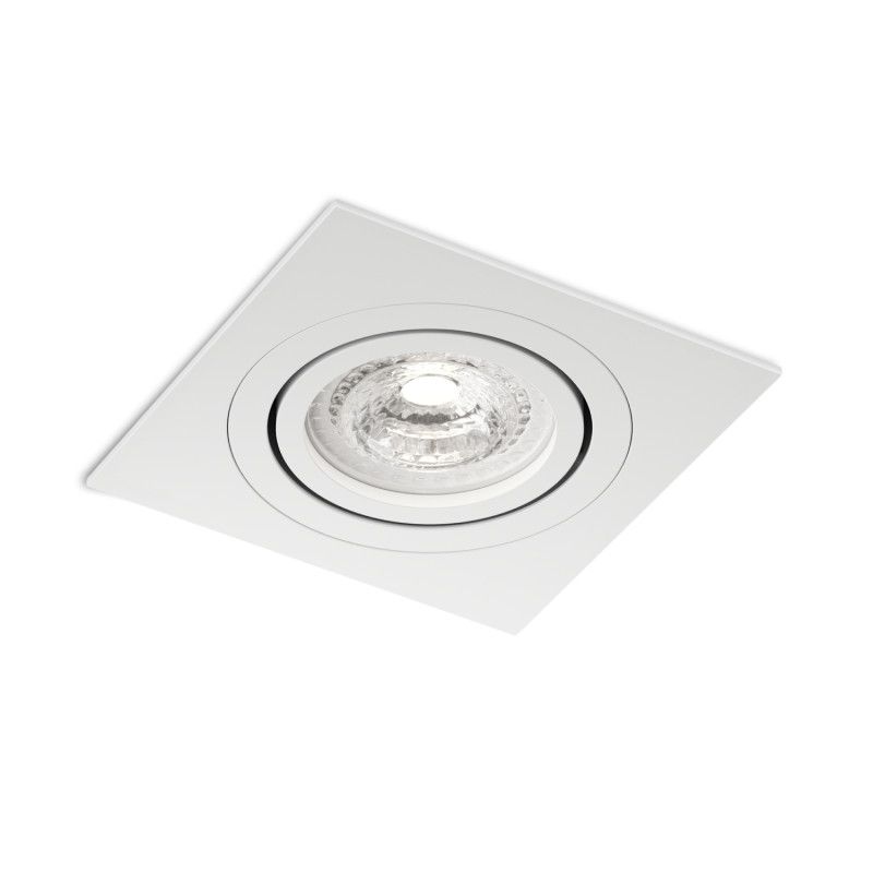 Встраиваемый светильник 9,3*9,3*2,4 см, 1*GU5.3*15W, Denkirs Prime DK-DH2021-WH, белый