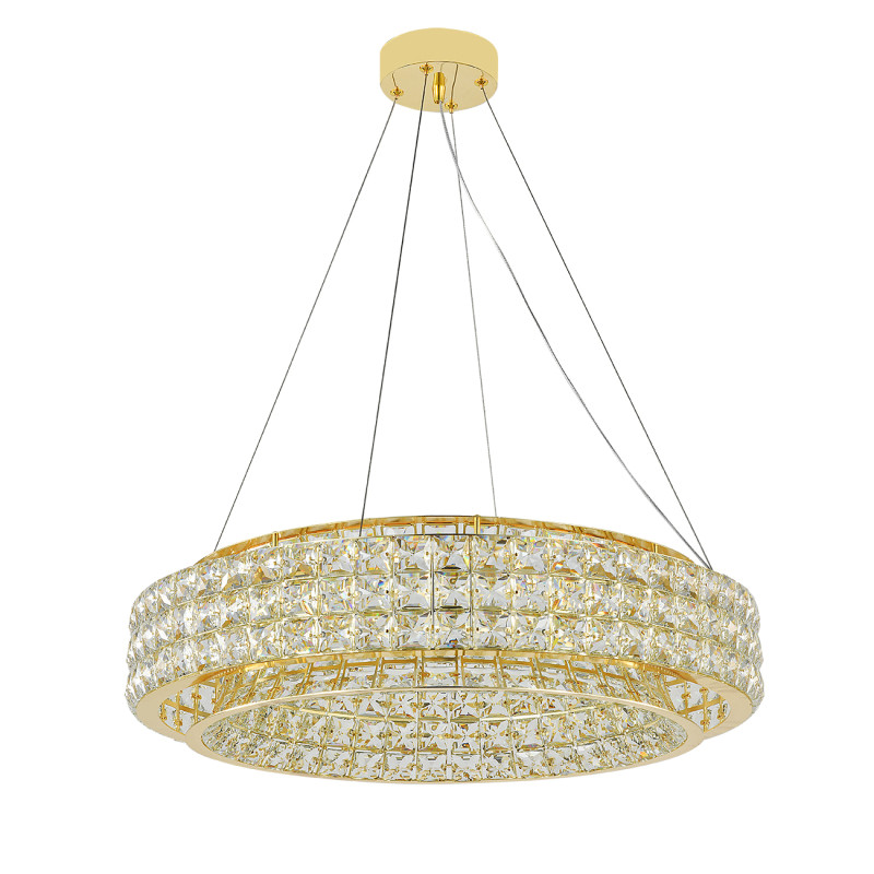 Подвесная люстра 60 см, 130W, 3000-6000K, Indigo Valore 12044/B/1P Gold V000099L, золото, 12044/B/1P Gold