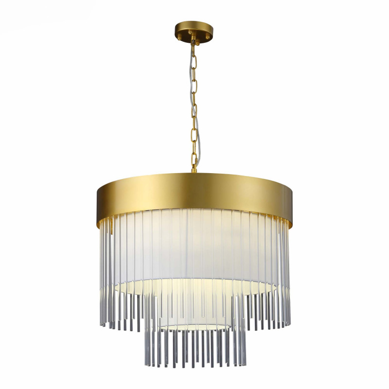 Люстра подвесная 60 см, 360W, ST LUCE AVERSA SL1352.203.09 Золотистый