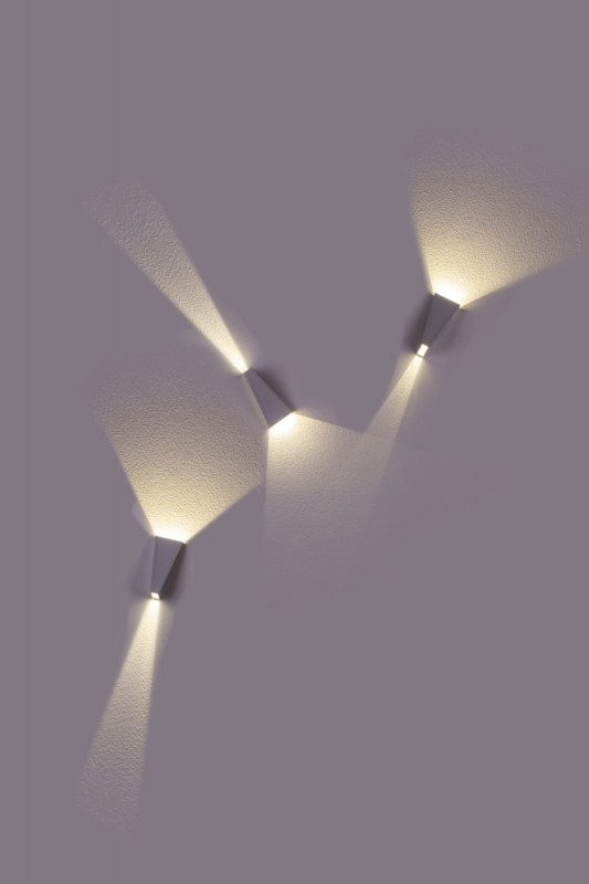 Бра 14*7 см, 2*2W, 4000K Crystal Lux CLT 225W WH Белый