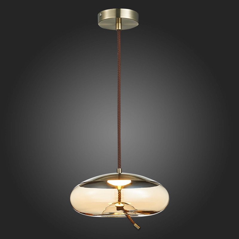 Люстра подвесная 30 см, 10W 3000K ST LUCE OZZIO SL6108.303.01 Бронза