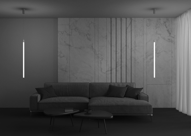 Светодиодный светильник 3*95 см, 20W, 3000K, 2600Lm, 3-5 м2 Maytoni Pendant Ray P022PL-L20W3K, белый