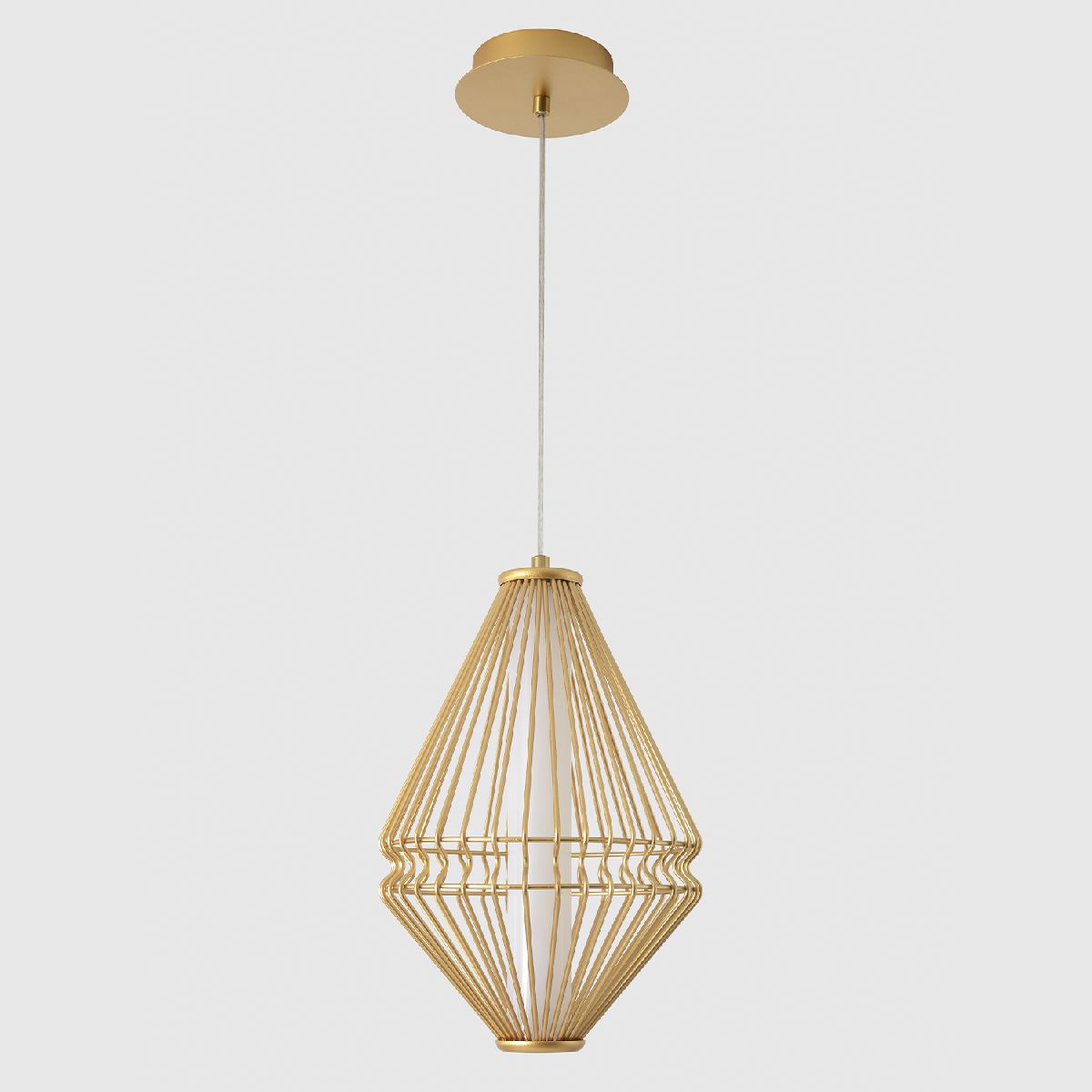 Подвесной светильник 20 см, 18W, 4000K, Crystal Lux CUADRA SP18W LED GOLD, золото