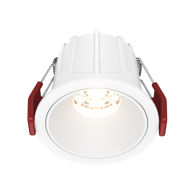 Светильник 7 см, 10W, 3000K, Maytoni Downlight Alfa LED DL043-01-10W3K-RD-W, белый
