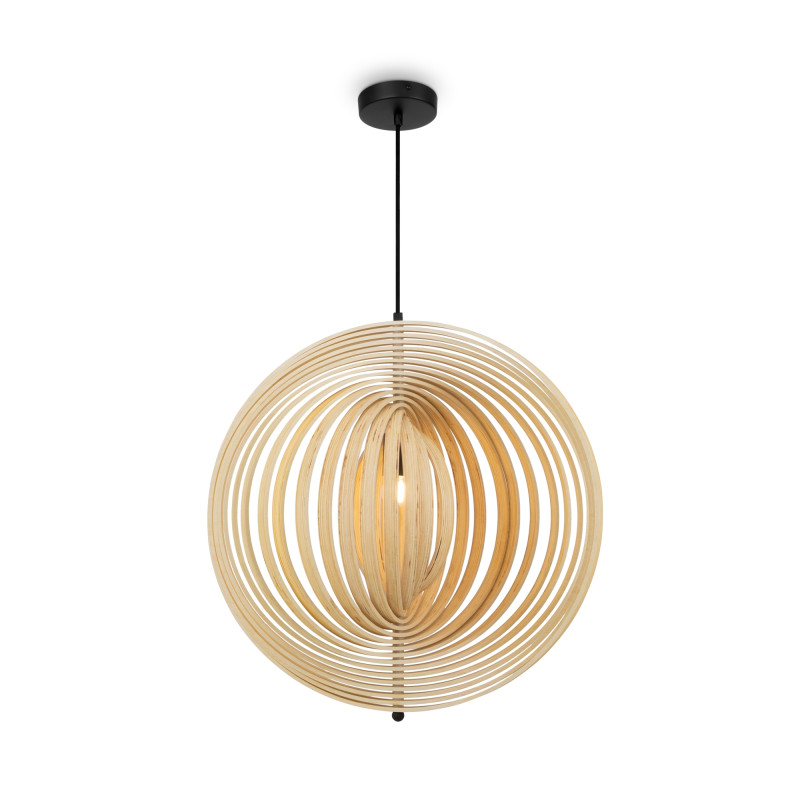 Подвесной светильник  60 см, E27 1 40W, К, Черный Maytoni Roots MOD197PL-01W2
