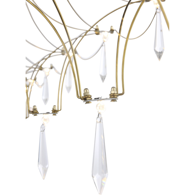Подвесная люстра 165*30*55 см, LED, 23W, 4000К, ST-Luce sl6603 SL6603.203.23 золотой