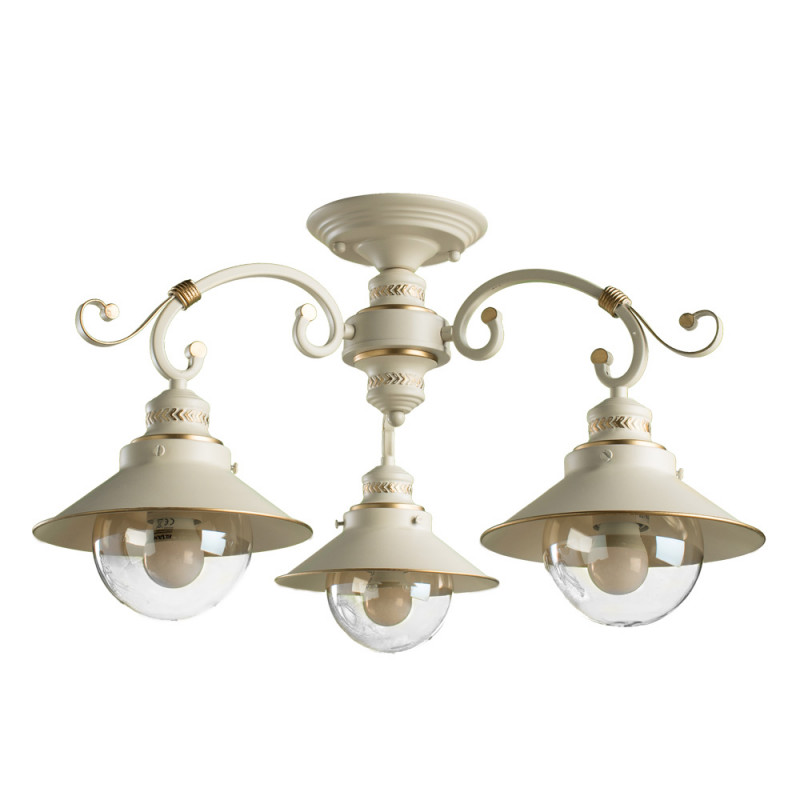 Люстра Arte Lamp A4577PL-3WG, диаметр 61 см, белый с золотом