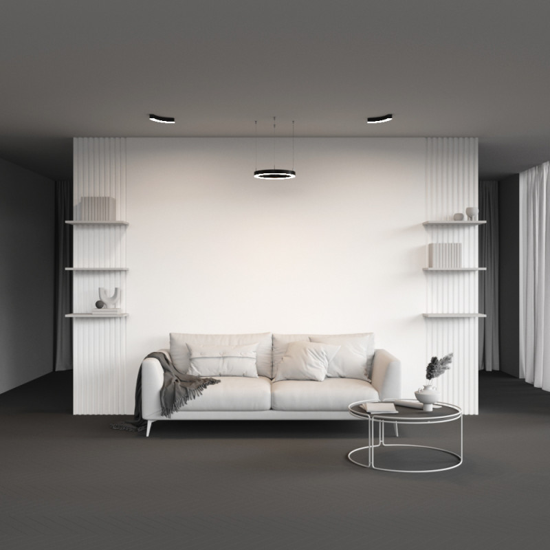 Радиусный профиль ALM-3535R-B-D-90°-0.3M 3,5*3,5*30,63 см, Maytoni Led Strip черный