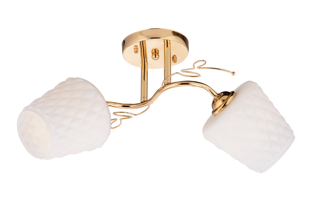Люстра L480 x W320 x H230, мм, 2*40W (80W), GOLD (Золото) Rilon 06530/2 GOLD