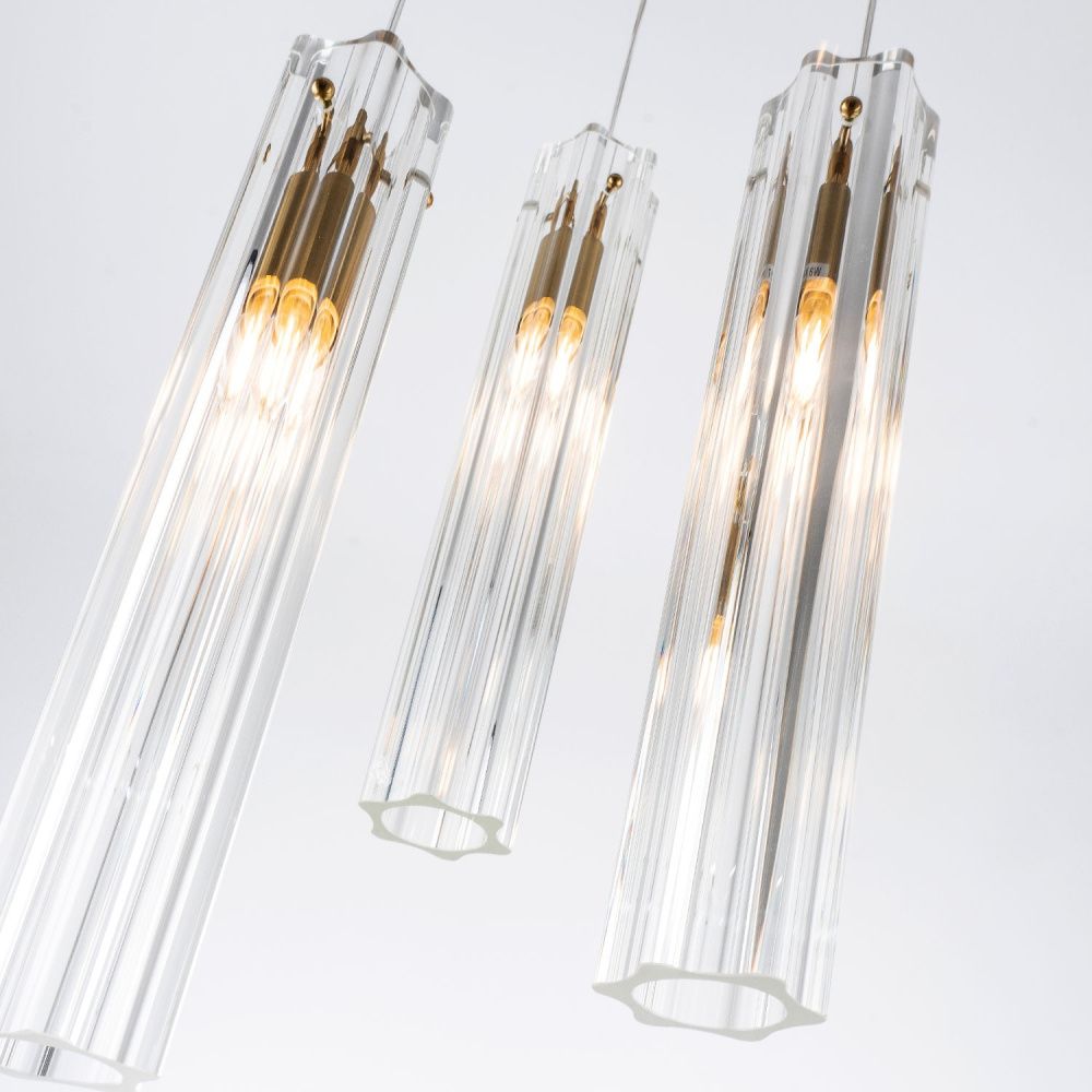 Подвесной светильник Е27, 3x60Вт, , Modelux ML.3330.3 BS Латунь