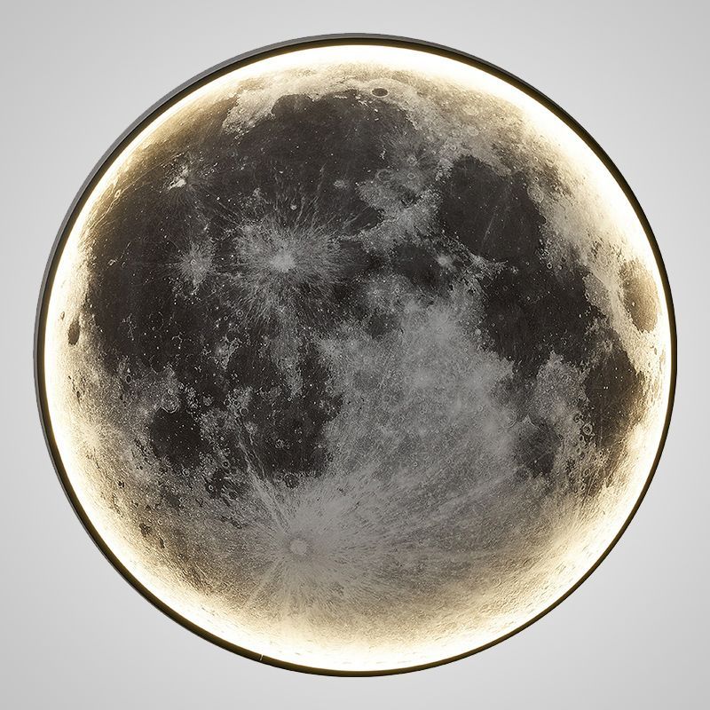 Бра COSMOS ЛУНА D90 90*90*90 см, 1*LED*24W, 3000, 4000, 5000K, ImperiumLoft cosmos-moon01, Чёрный