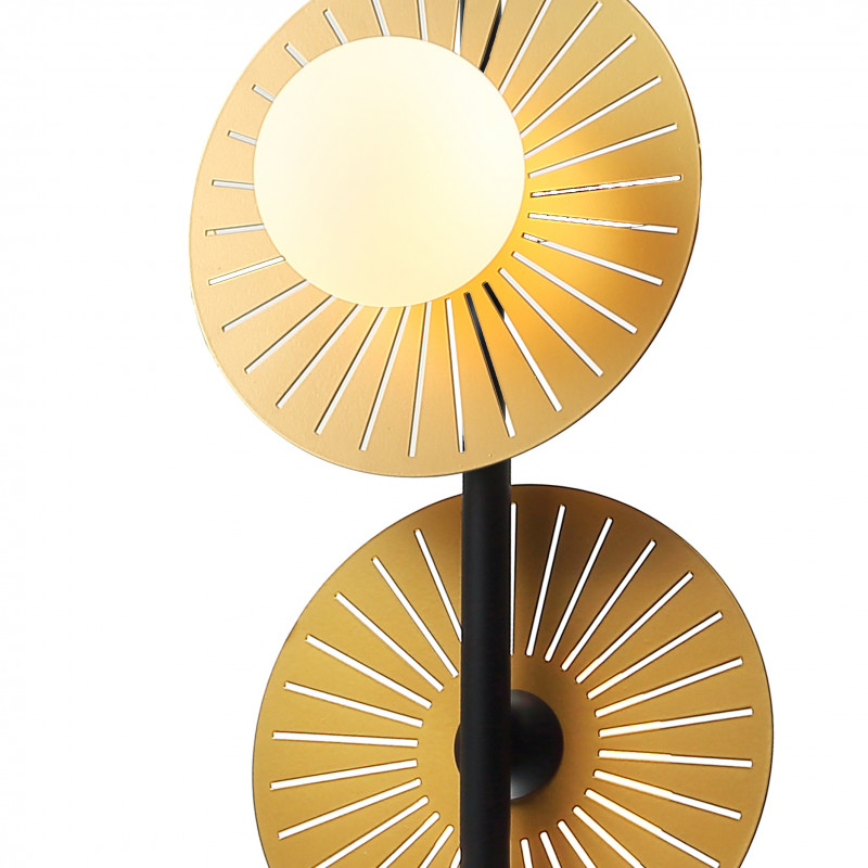 Подвес Favourite Sonnenblume 2356-2P, D260*H440/1440, черный и золотой