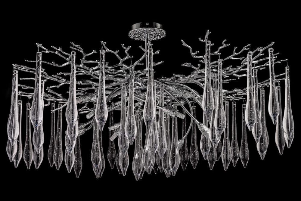 Люстра потолочная *100*56 см, 14*G9*40W, Dio D`arte Tavenna Nickel Tavenna H 1.3.100.108 N, никель