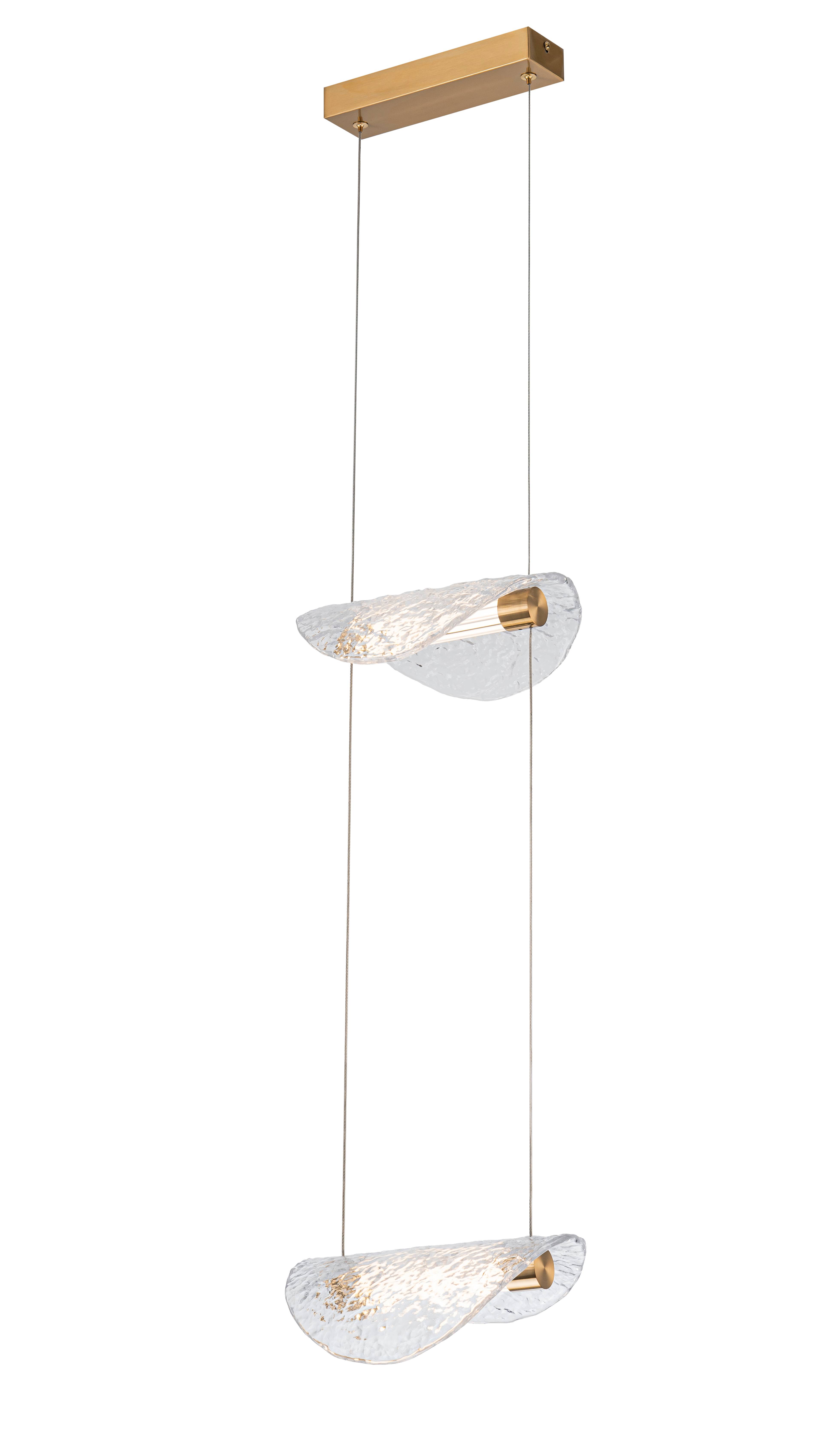 Люстра 230*2000, LED, 4W 3000-6000K NewRgy LED 17162-2 COPPER GD, Золото