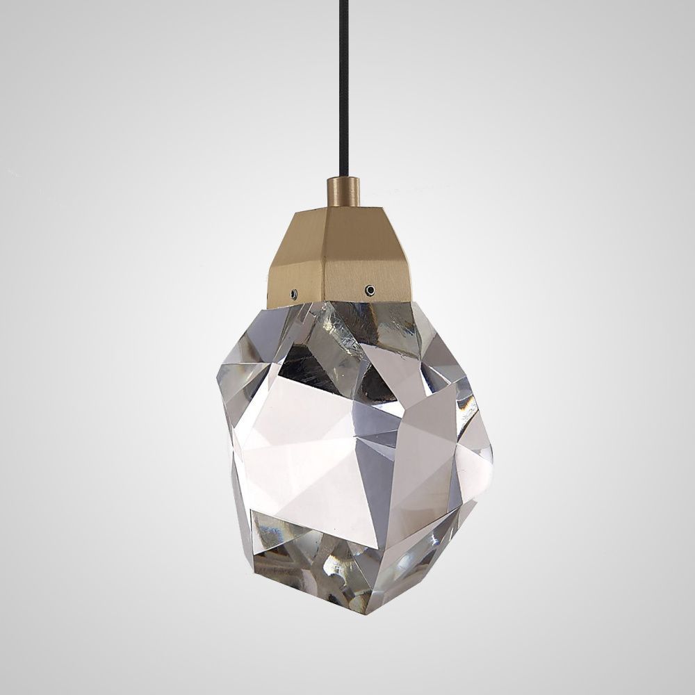 Подвесной светильник CRISTEL ONE D12 12*12*16 см, 1*LED*5W, 3000, 4000, 6000K, ImperiumLoft CRISTEL-ONE01, Латунь