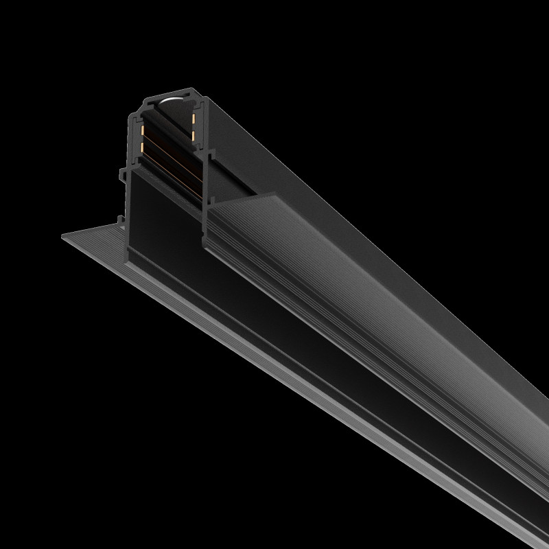 Шинопровод 1 м Exility встраиваемый под ГКЛ 12,5мм, черный 100*7*4,6 см, LED*W TRX034-421.12B Maytoni, Черный