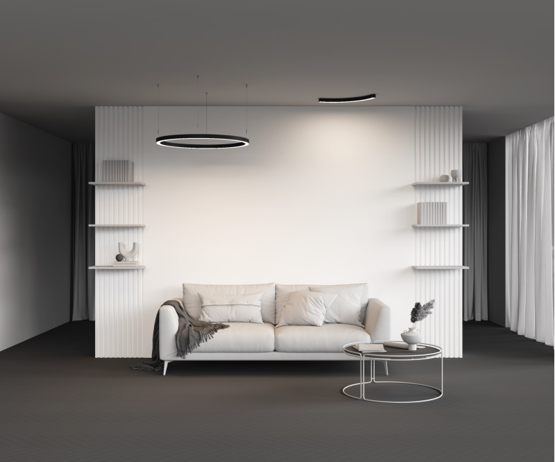 Радиусный профиль ALM-3535R-B-D-90°-0.8M 3,5*3,5*65,58 см, Maytoni Led Strip черный