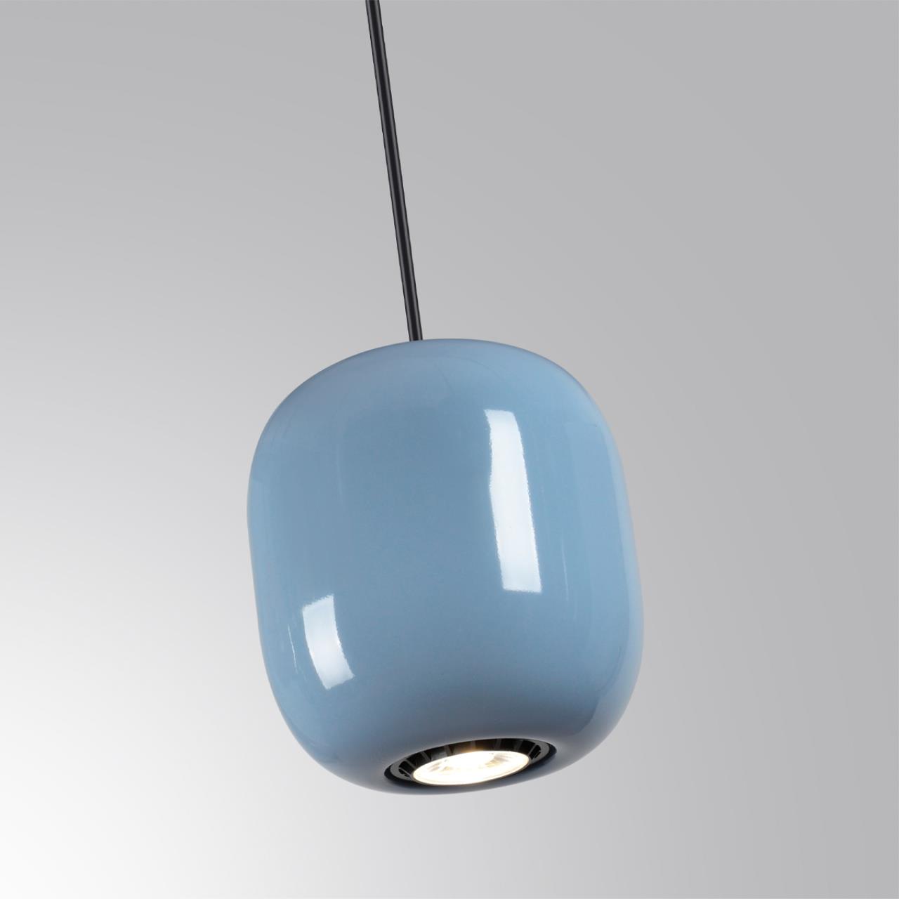 Подвес 12*12*120 см, 1 GU10*4W, Odeon Light Ovali, черный 5053/1B